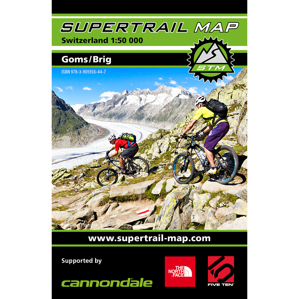 Supertrail Map Goms / Brig | Backcountry Books