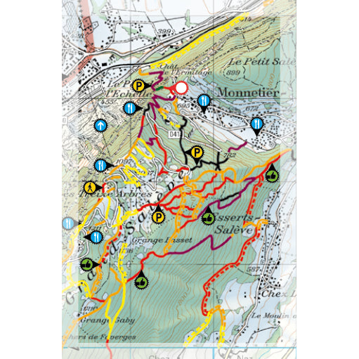 Supertrail Map Genève / Mont Salève Geneva | Backcountry Books