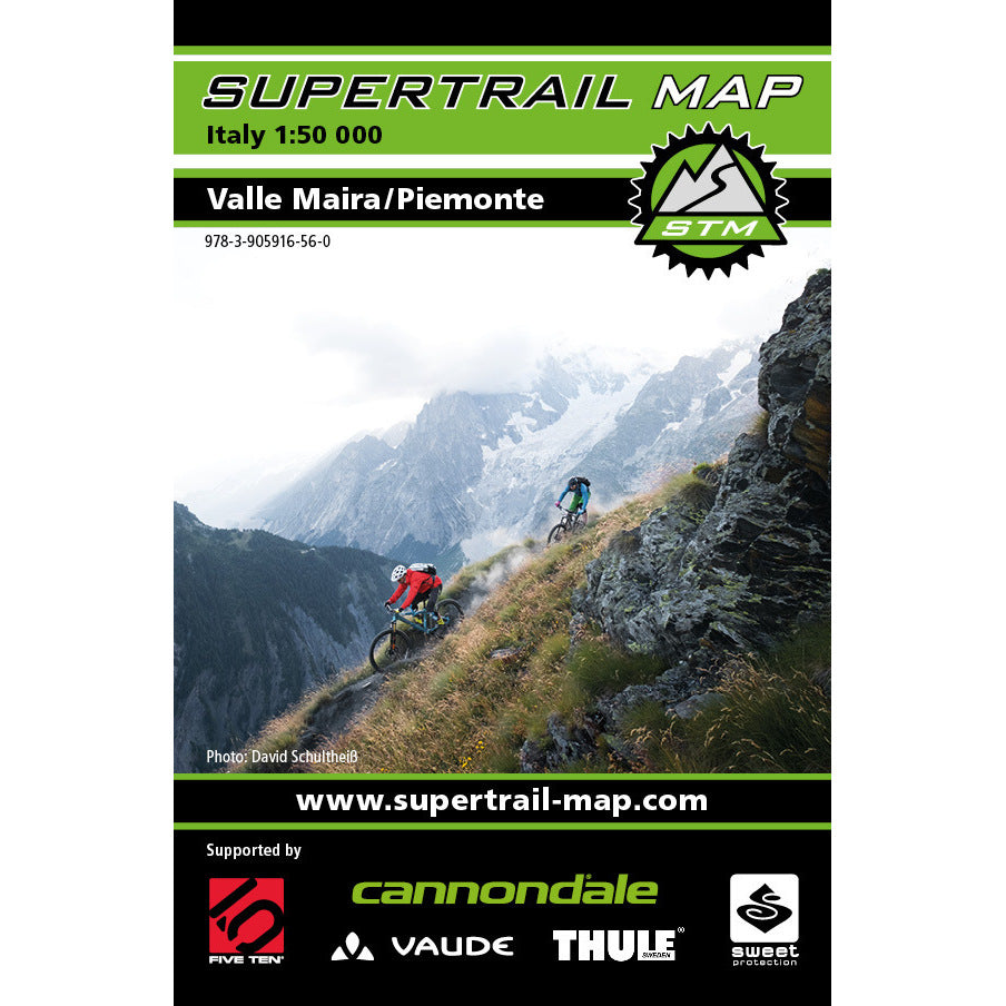 Supertrail Map Valle Maira Piemonte | Backcountry Books
