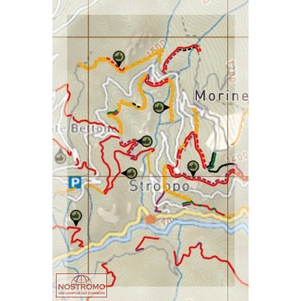 Supertrail Map Valle Maira Piemonte | Backcountry Books