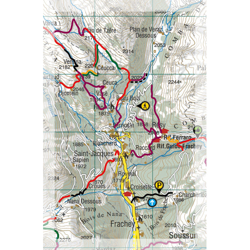 Supertrail Map Valle d'Aosta Est | Backcountry Books
