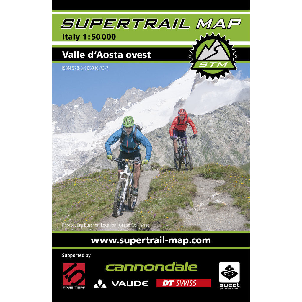 Supertrail Map Valle d'Aosta Ovest | Backcountry Books
