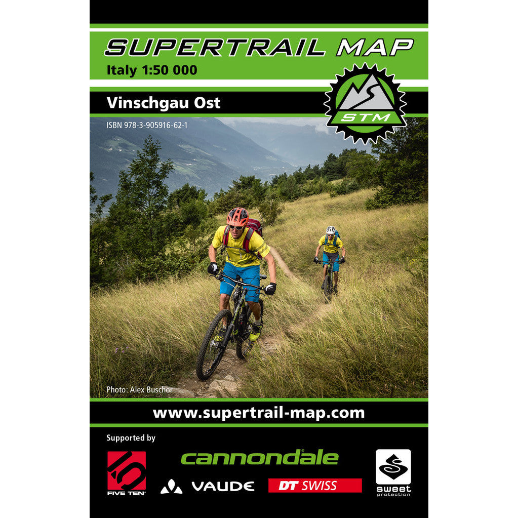 Supertrail Map Vinschgau Ost East Mountain Bike Map | Backcountry Books