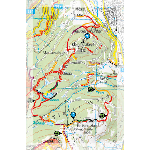 Supertrail Map Vinschgau Nord Mountain Bike Map | Backcountry Books