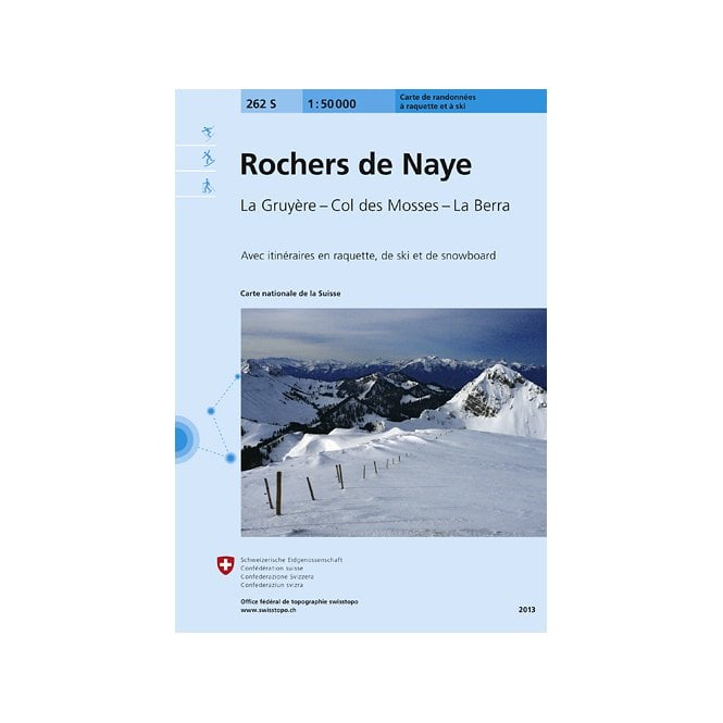 Swisstopo 262 S Rochers de Naye Ski Touring Map | Backcountry Books