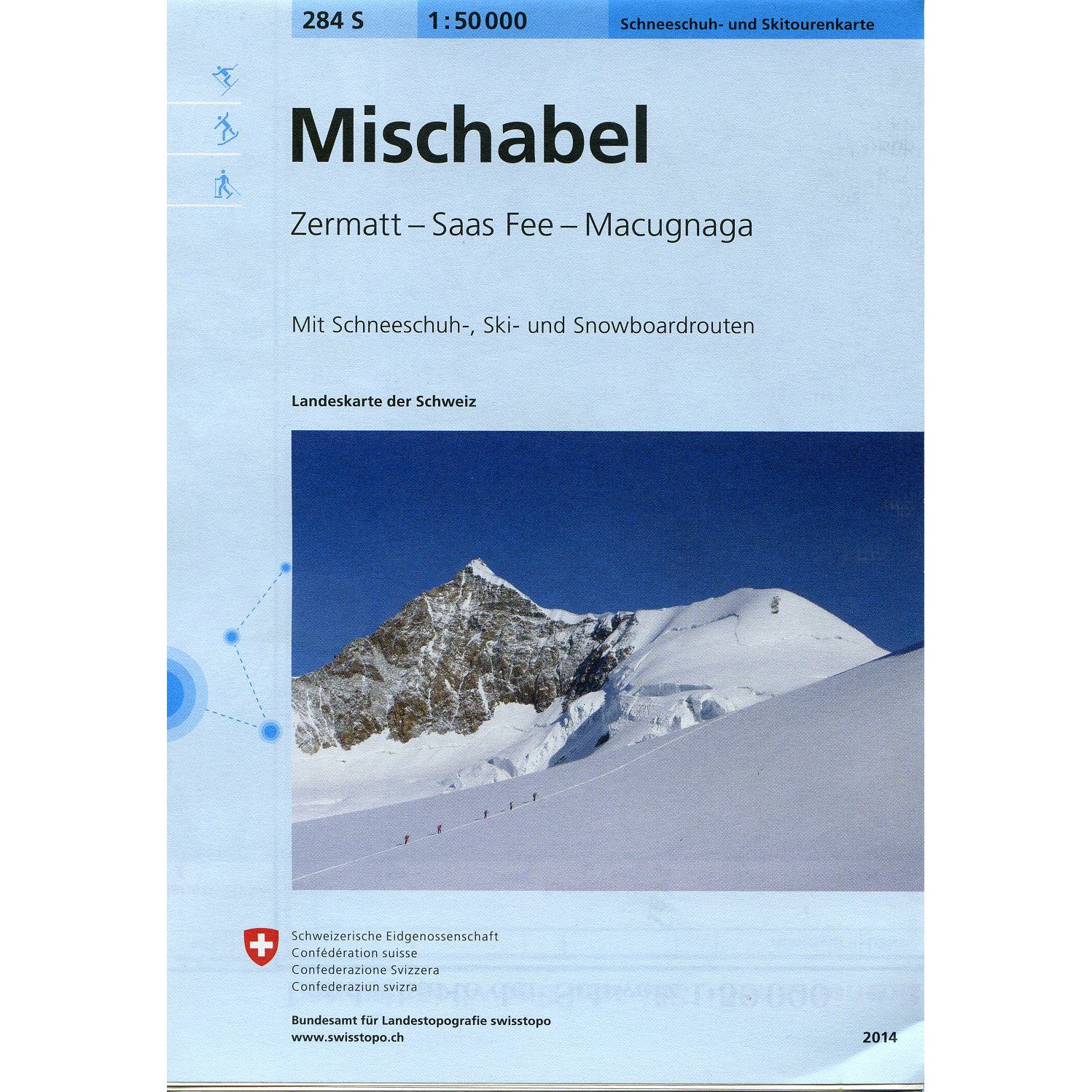 Swisstopo 284S Mischabel Ski Map | Backcountry Books