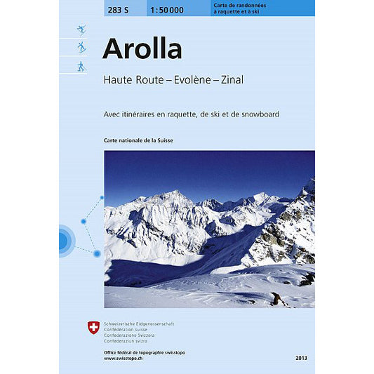 Swisstopo 283s Arolla Ski Map | Backcountry Books