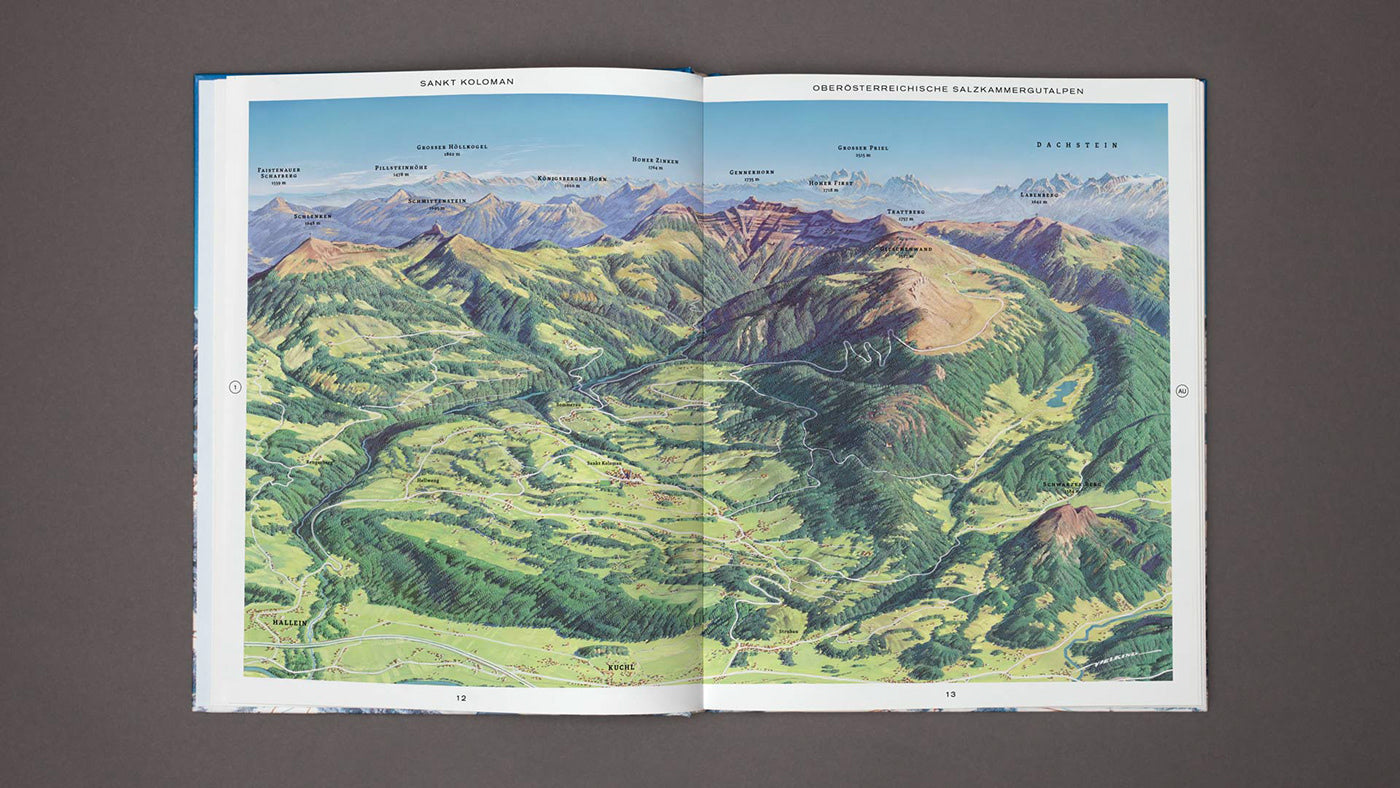 The Alps in Panoramic Paintings | Backcountry Books