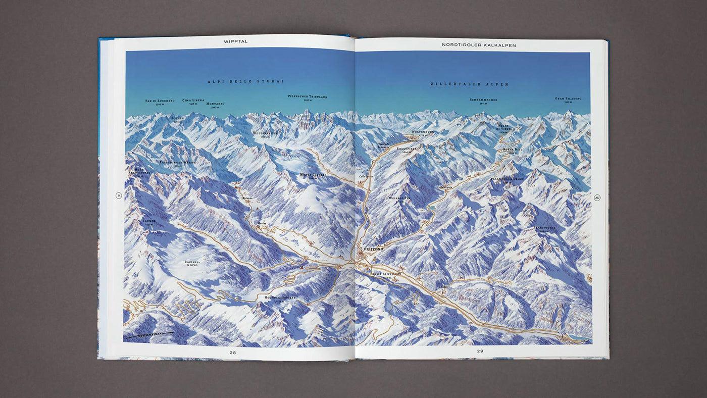 The Alps in Panoramic Paintings | Backcountry Books