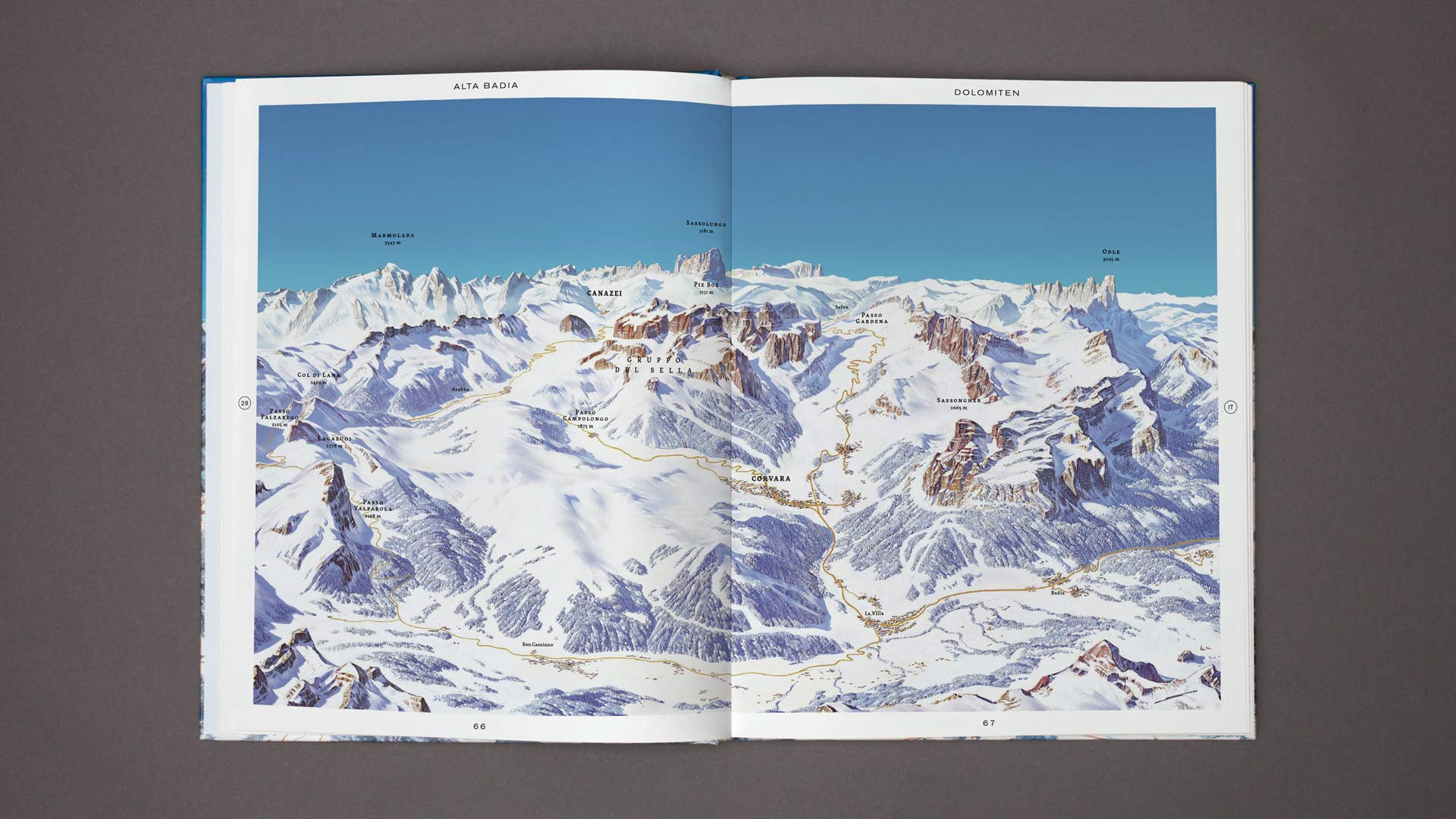 The Alps in Panoramic Paintings | Backcountry Books