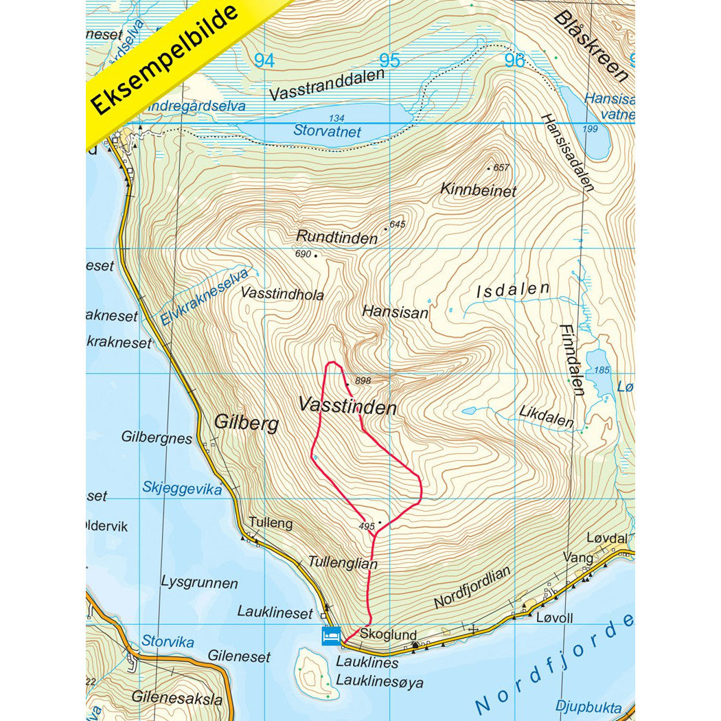 Tromso Map Nordeca Tromso Kvaloya Topo 3000 | Backcountry Books