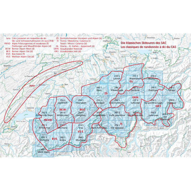Walliser Alpen Ost Ski Touring Guide Book | SAC | Backcountry Books
