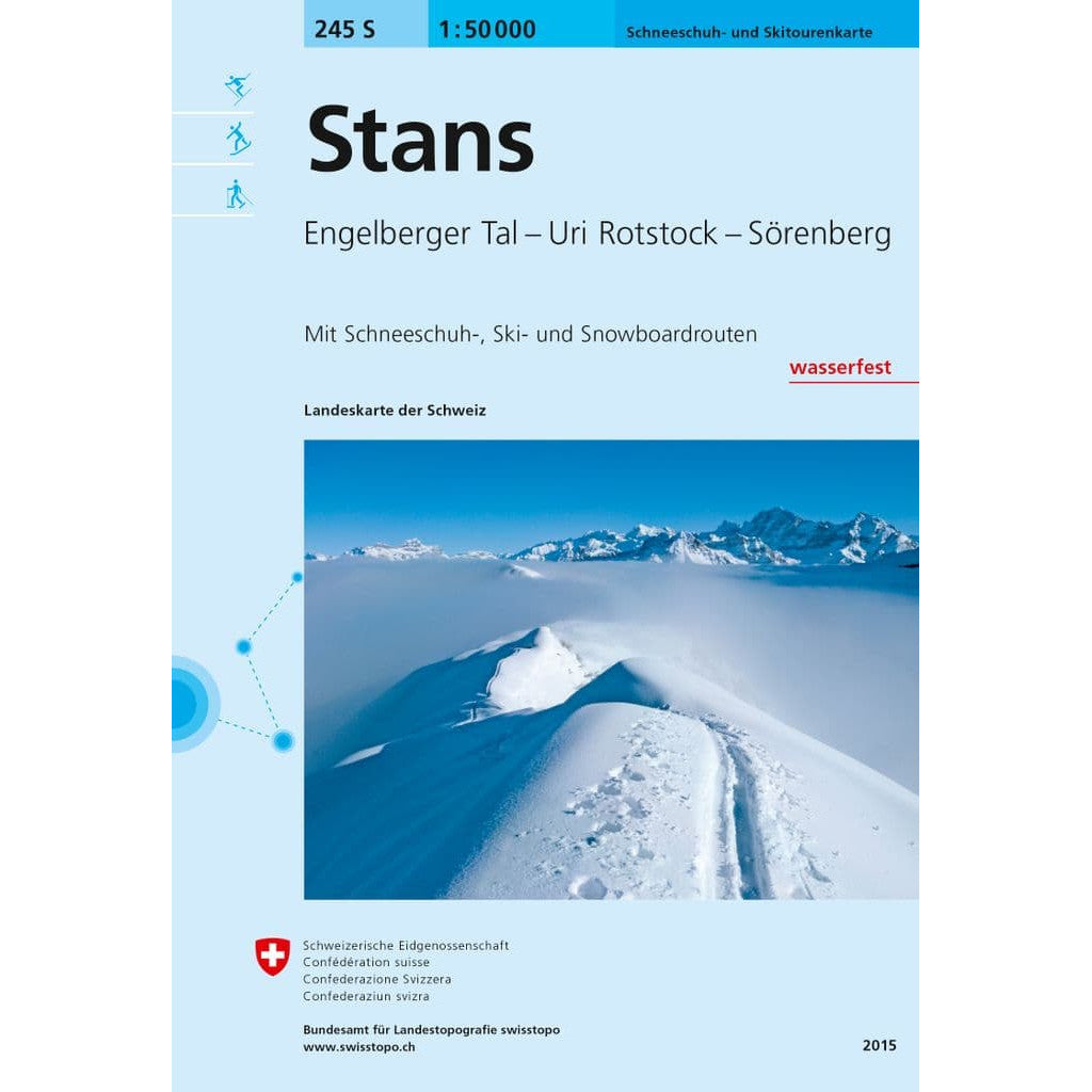 Swisstopo 245S Stans Ski Touring Map | Backcountry Books